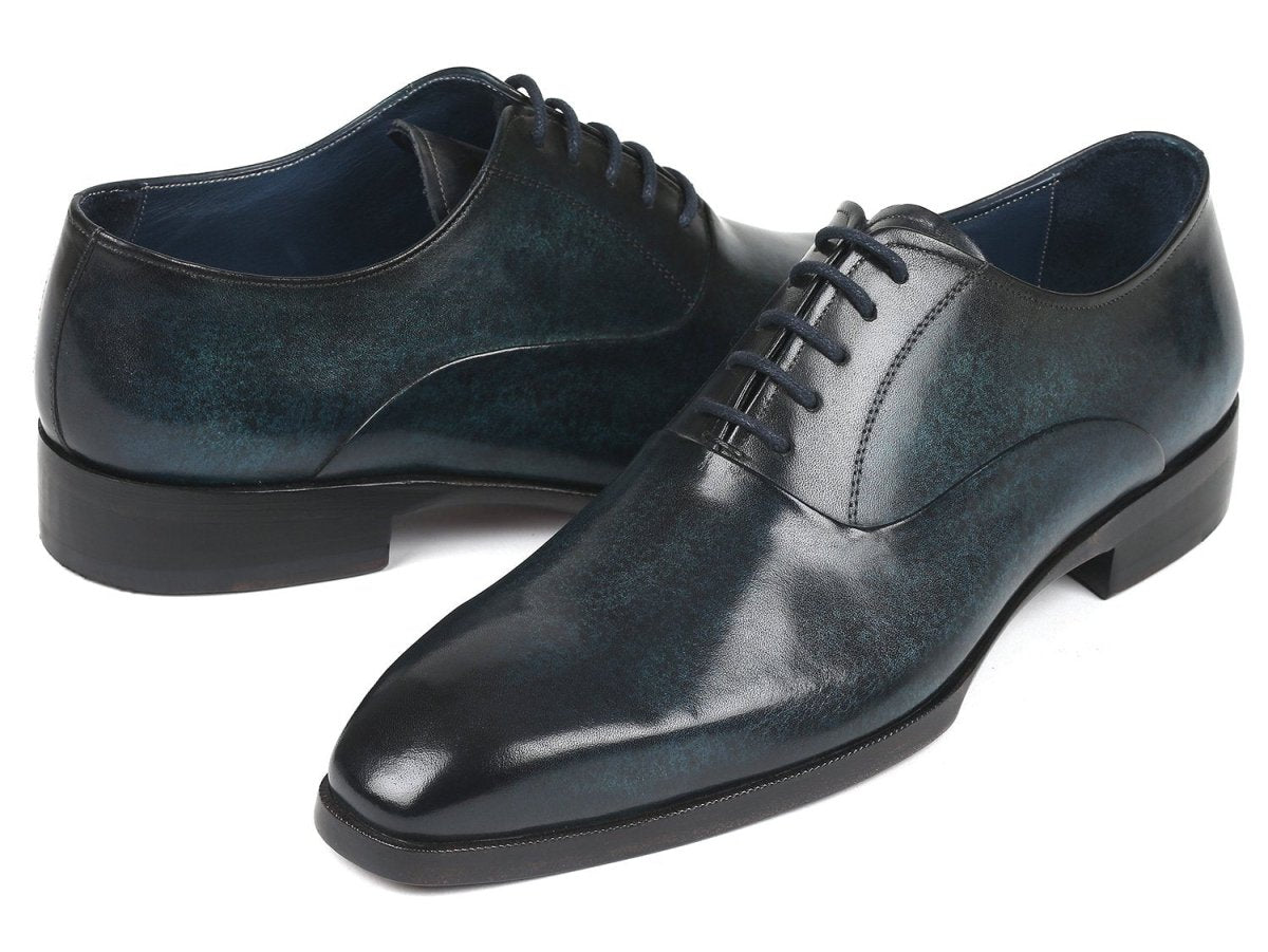 Paul Parkman Men's PlaIn Toe Oxfords in Navy Shoes by Paul Parkman – Don't Panic Shoes