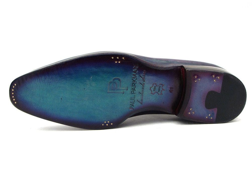 Paul Parkman Men's Purple And Navy Medallion Toe Oxfords (IdPr88tt) by Paul Parkman – Don't Panic Shoes