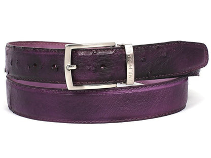 Paul Parkman Men's Purple Genuine Ostrich Belt (IdB04 - Rp) Shoes by Paul Parkman – Don't Panic Shoes
