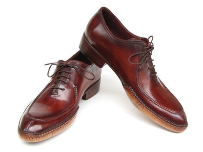 Paul Parkman Men's Side Handsewn Split - Toe Burgundy Oxfords (Id054 - Bur) by Paul Parkman – Don't Panic Shoes