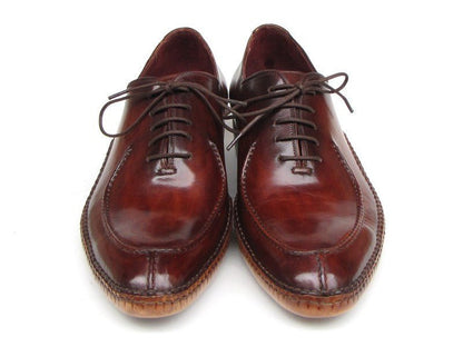 Paul Parkman Men's Side Handsewn Split - Toe Burgundy Oxfords (Id054 - Bur) by Paul Parkman – Don't Panic Shoes