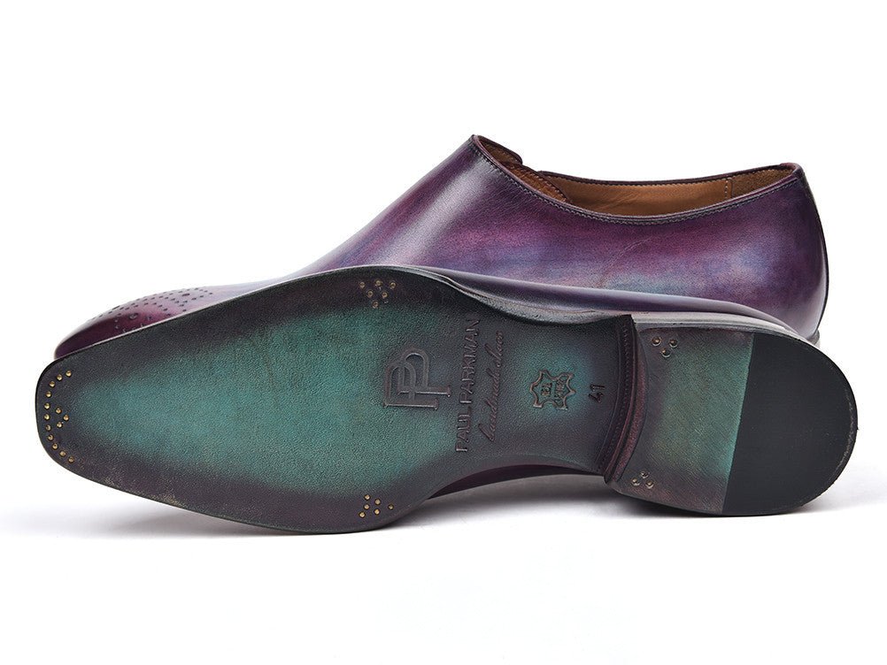 Paul Parkman Men's Side Lace Leather Oxfords In Purple Shoes by Paul Parkman – Don't Panic Shoes
