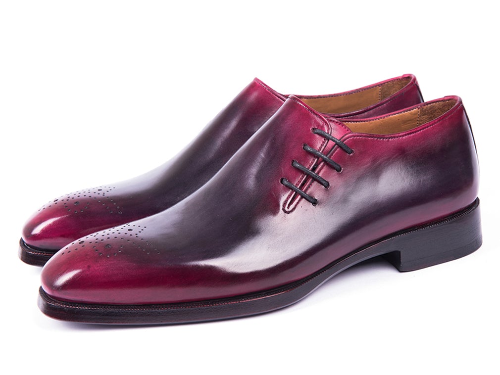 Paul Parkman Men's Side Lace Oxfords Purple And Gray (Id846f11) by Paul Parkman – Don't Panic Shoes