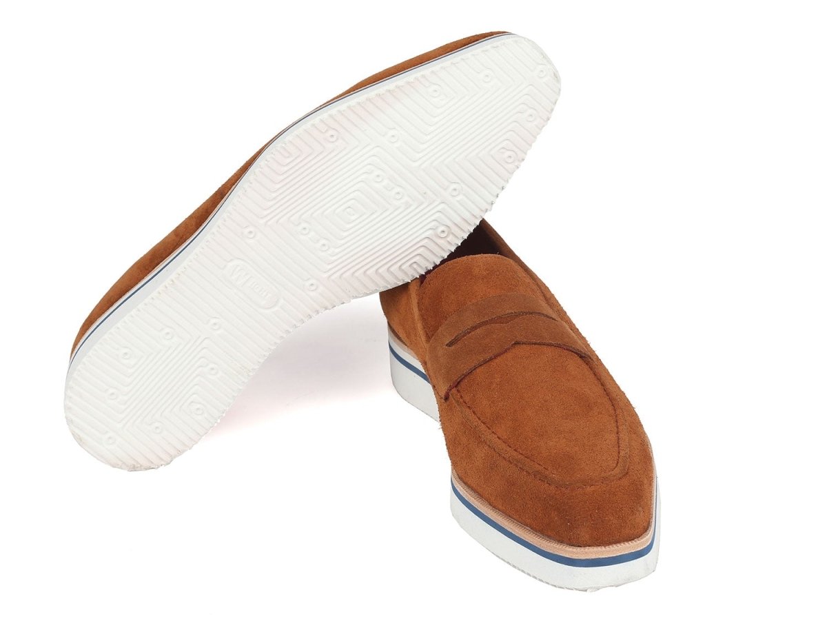 Paul Parkman Men's Smart Casual Penny Loafers Camel Suede (Id180 - Cml - Sd) by Paul Parkman – Don't Panic Shoes