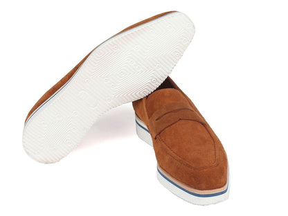 Paul Parkman Men's Smart Casual Penny Loafers Camel Suede (Id180 - Cml - Sd) by Paul Parkman – Don't Panic Shoes