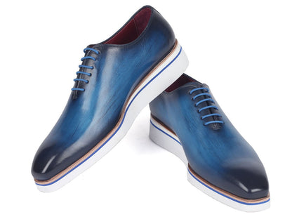 Paul Parkman Men's Smart Casual Wholecut Oxfords Blue (Id191 - Blu) Shoes by Paul Parkman – Don't Panic Shoes
