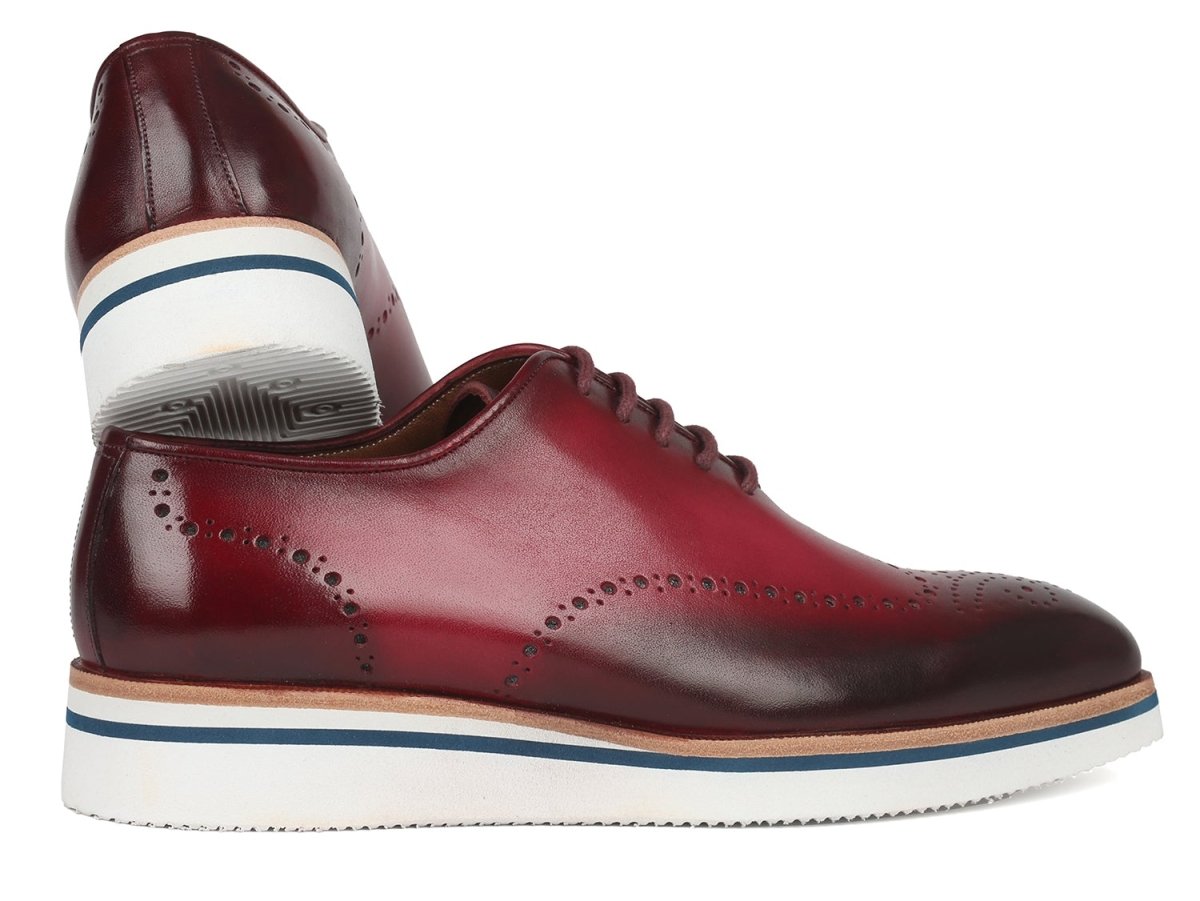 Paul Parkman Men's Smart Casual Wingtip Oxfords Bordeaux (Id188 - Brd) by Paul Parkman – Don't Panic Shoes