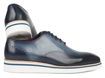 Paul Parkman Men's Smart Casual Wingtip Oxfords Navy (Id187 - Navy) by Paul Parkman – Don't Panic Shoes