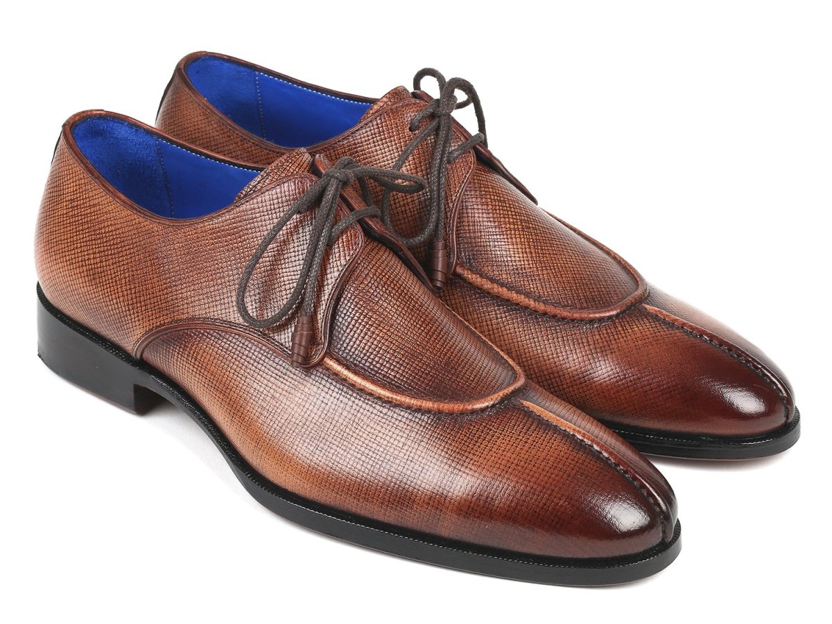 Paul Parkman Men's Split Toe Derby Shoes In Brown Shoes by Paul Parkman – Don't Panic Shoes