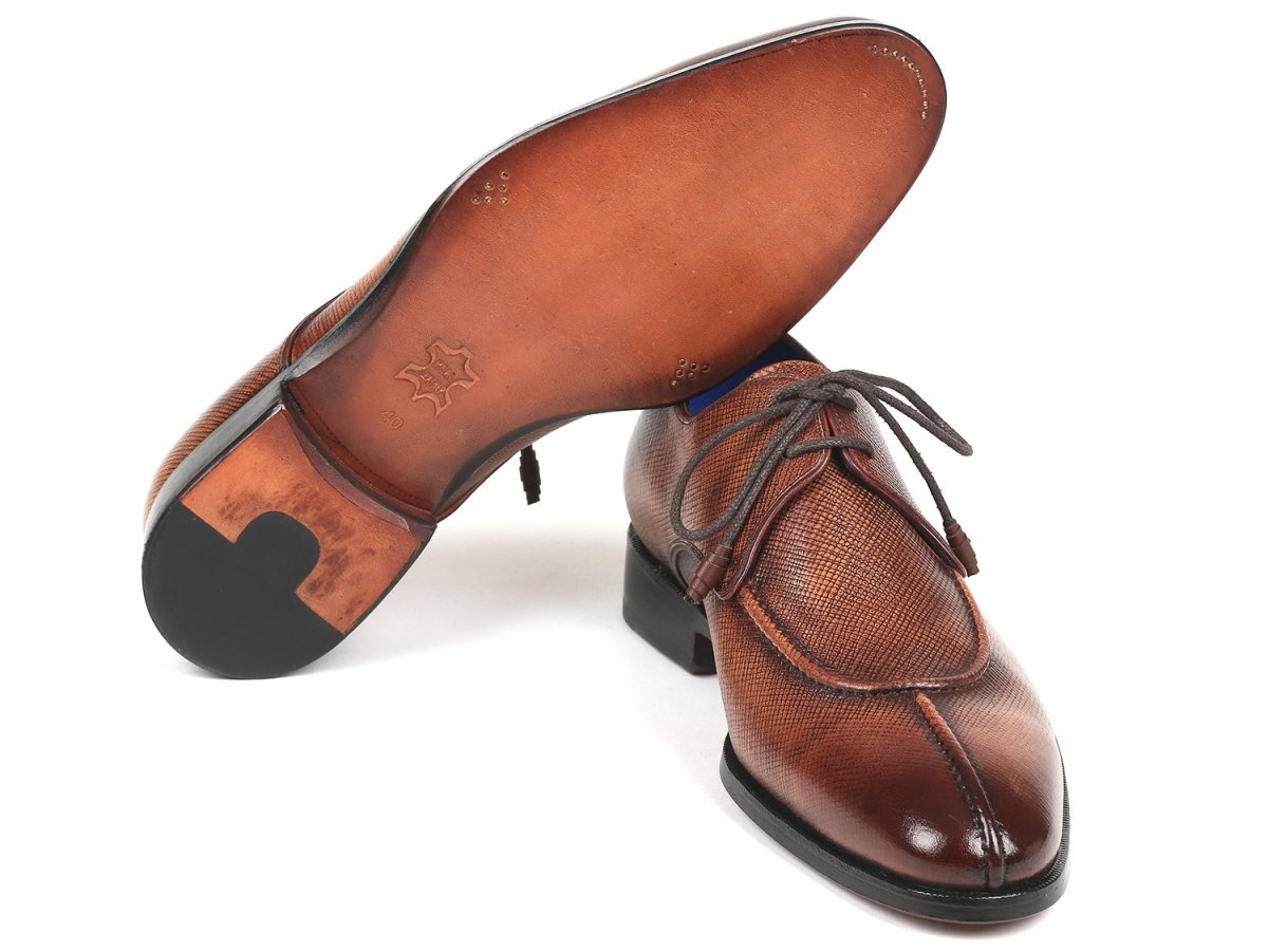 Paul Parkman Men's Split Toe Derby Shoes In Brown Shoes by Paul Parkman – Don't Panic Shoes