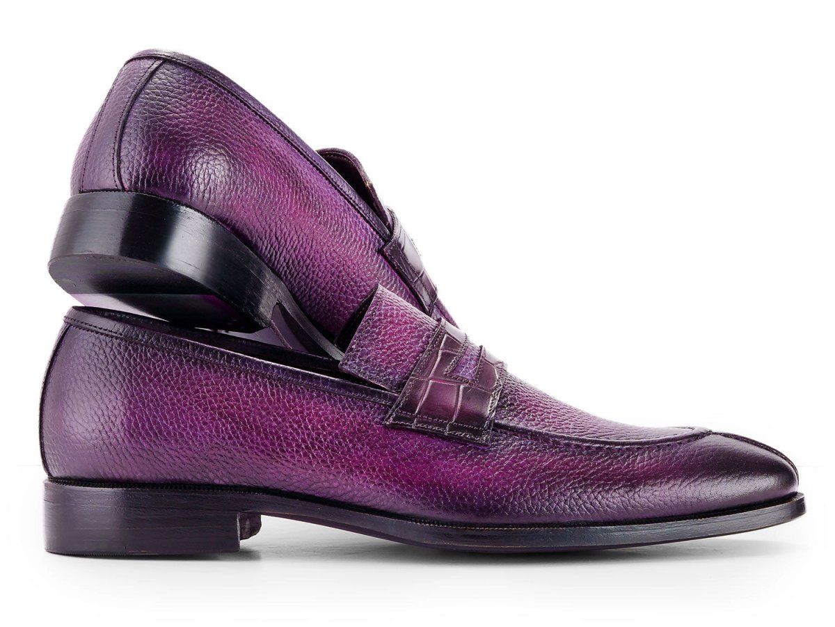 Paul Parkman Men's Split Toe Loafer Shoes In Purple Shoes by Paul Parkman – Don't Panic Shoes