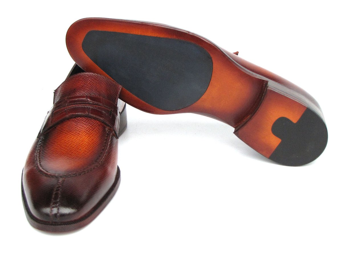Paul Parkman Men's Split Toe Loafer Shoes Tobacco (Id694tb25) Shoes by Paul Parkman – Don't Panic Shoes