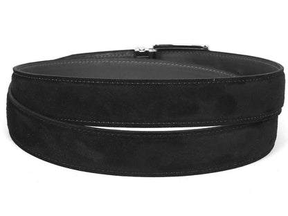 Paul Parkman Men's Suede Belt In Black Belts by Paul Parkman – Don't Panic Shoes