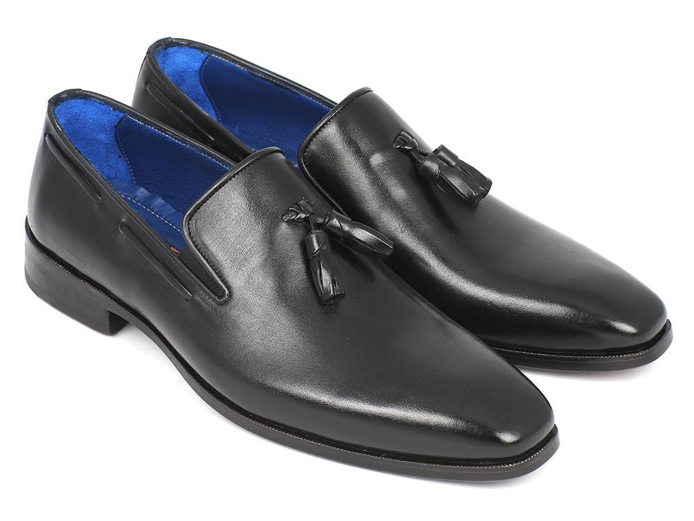 Paul Parkman Men's Tassel Loafer Black Leather Upper And Leather Sole (Id5141 - Blk) by Paul Parkman – Don't Panic Shoes