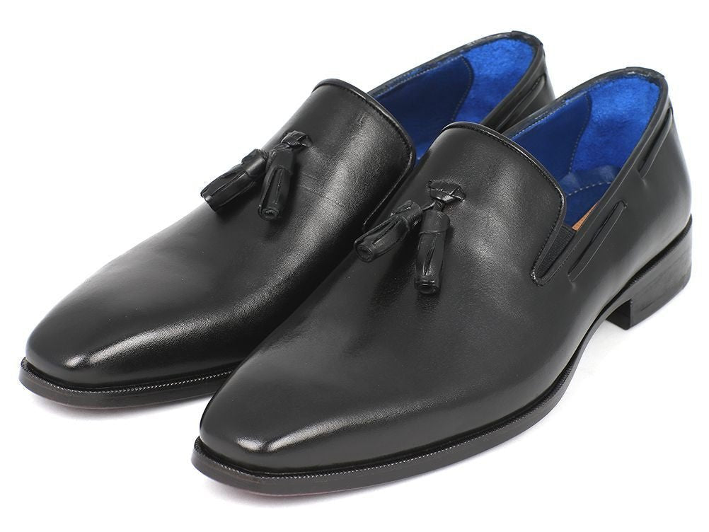 Paul Parkman Men's Tassel Loafer Black Leather Upper And Leather Sole (Id5141 - Blk) by Paul Parkman – Don't Panic Shoes