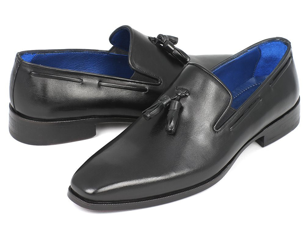 Paul Parkman Men's Tassel Loafer Black Leather Upper And Leather Sole (Id5141 - Blk) by Paul Parkman – Don't Panic Shoes