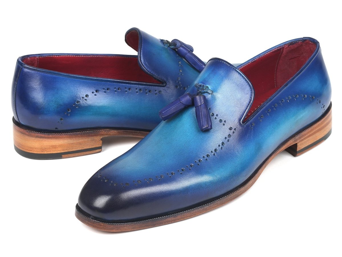 Paul Parkman Men's Tassel Loafer Blue (Id66t82 - Blu) by Paul Parkman – Don't Panic Shoes