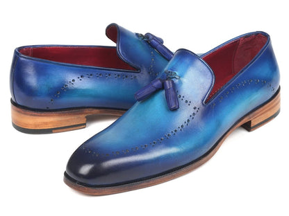 Paul Parkman Men's Tassel Loafer Blue (Id66t82 - Blu) by Paul Parkman – Don't Panic Shoes