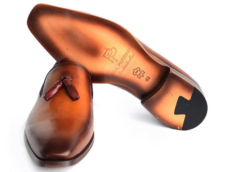 Paul Parkman Men's Tassel Loafer Walnut Leather Sole Leather Upper (Id5141 - Walnut) by Paul Parkman – Don't Panic Shoes