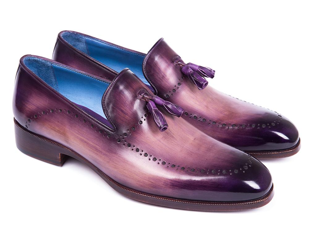 Paul Parkman Men's Tassel Loafers In Purple Shoes by Paul Parkman – Don't Panic Shoes
