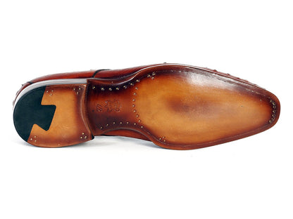 Paul Parkman Men's Tobacco Color Genuine Ostrich Leather Upper Derby Shoes (Id33b76 - Tab) Shoes by Paul Parkman – Don't Panic Shoes