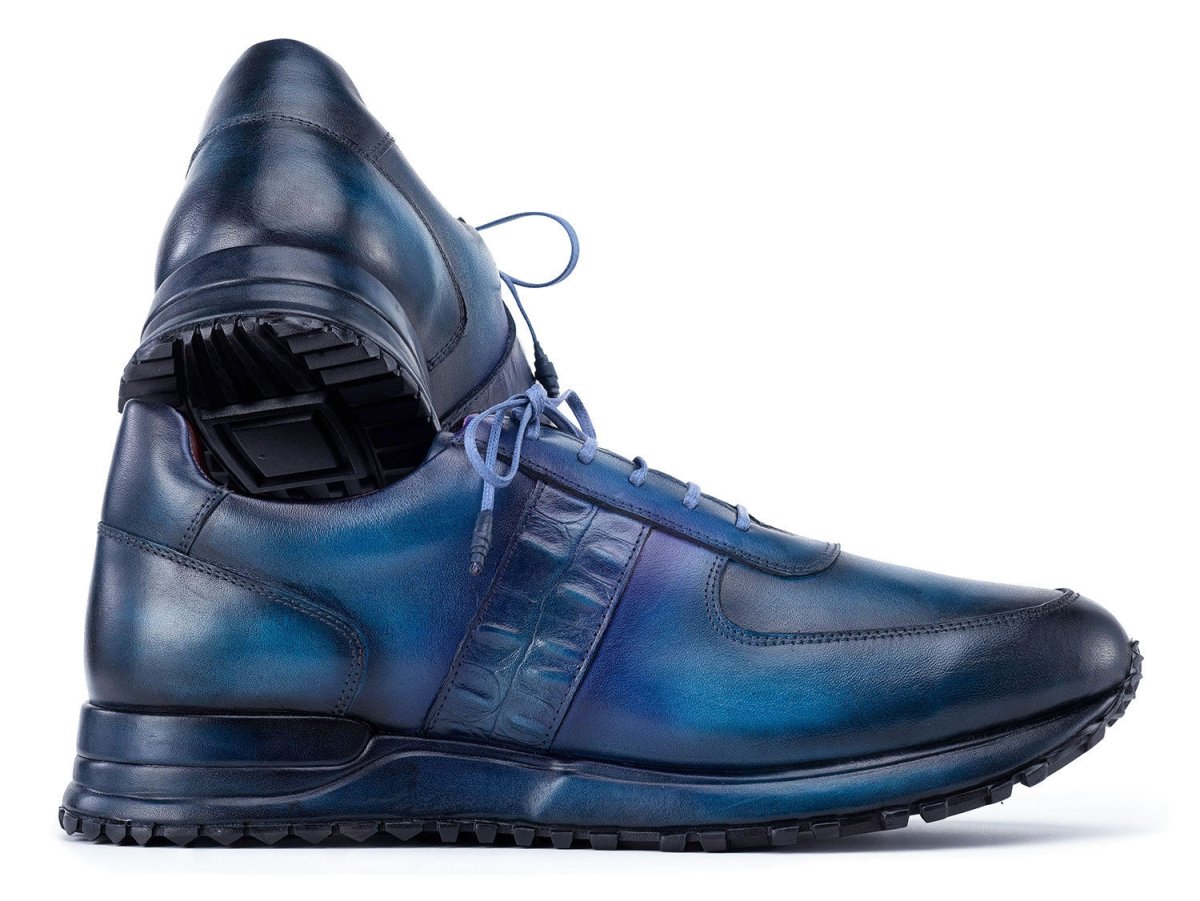 Paul Parkman Men's Turquoise And Purple Patina Sneakers (IdLp207tqp) Shoes by Paul Parkman – Don't Panic Shoes