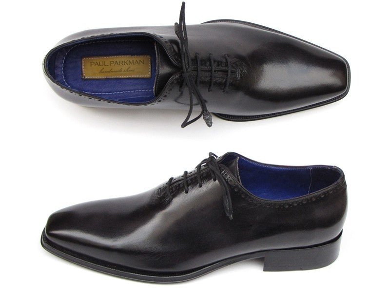 Paul Parkman Men's Wholecut Leather Oxfords In Black Shoes by Paul Parkman – Don't Panic Shoes