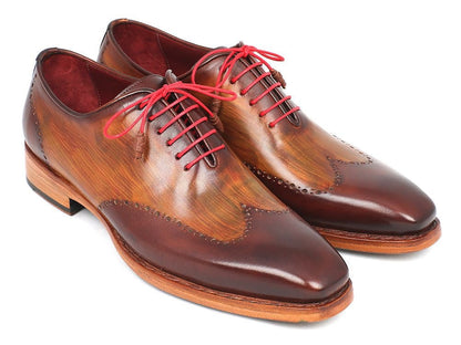 Paul Parkman Men's Wingtip Oxford Goodyear Welted Brown And Camel (Id81brw74) by Paul Parkman – Don't Panic Shoes