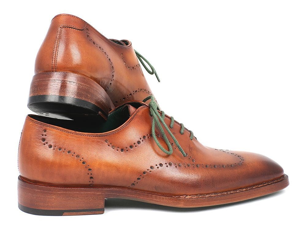 Paul Parkman Men's Wingtip Oxford Goodyear Welted Camel Brown (Id87cml66) by Paul Parkman – Don't Panic Shoes