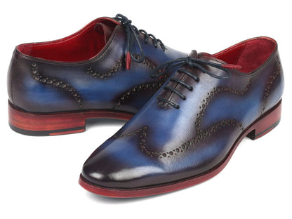 Paul Parkman Men's Wingtip Oxfords Blue And Purple (Id741 - Prp) by Paul Parkman – Don't Panic Shoes
