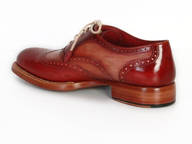 Paul Parkman Men's Wingtip Oxfords Bordeaux And Camel (Id027b) by Paul Parkman – Don't Panic Shoes