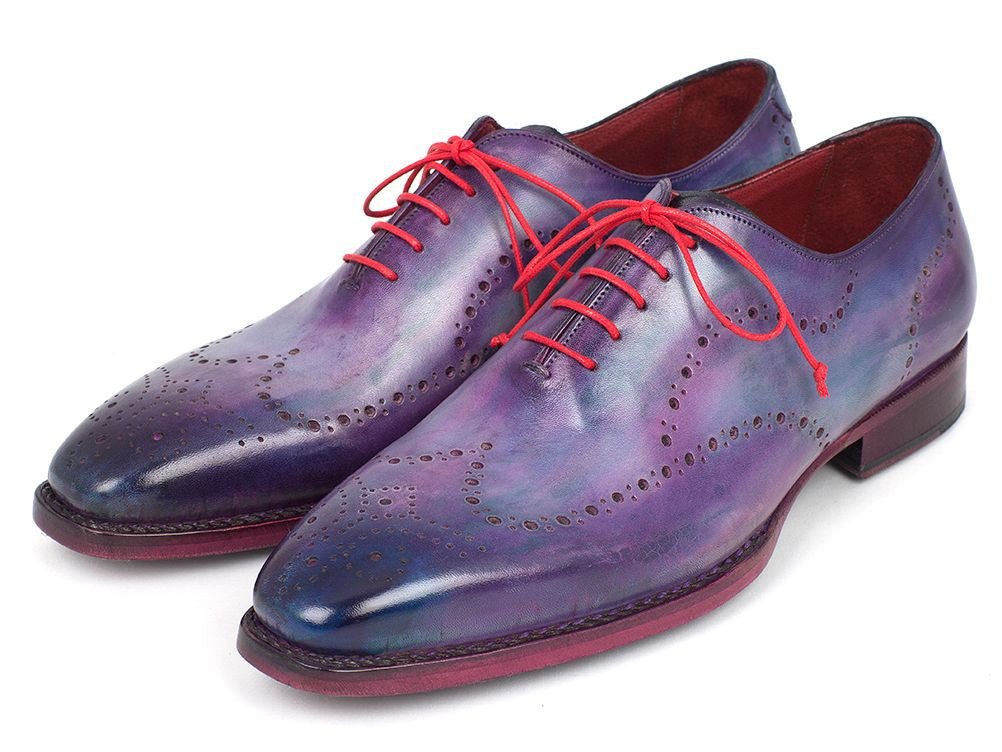 Paul Parkman Men's Wingtip Oxfords Goodyear Welted Purple (Id87prp11) by Paul Parkman – Don't Panic Shoes