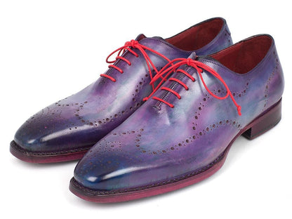 Paul Parkman Men's Wingtip Oxfords Goodyear Welted Purple (Id87prp11) by Paul Parkman – Don't Panic Shoes