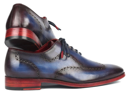Paul Parkman Men's WIngtip Oxfords in Blue And Purple Shoes by Paul Parkman – Don't Panic Shoes