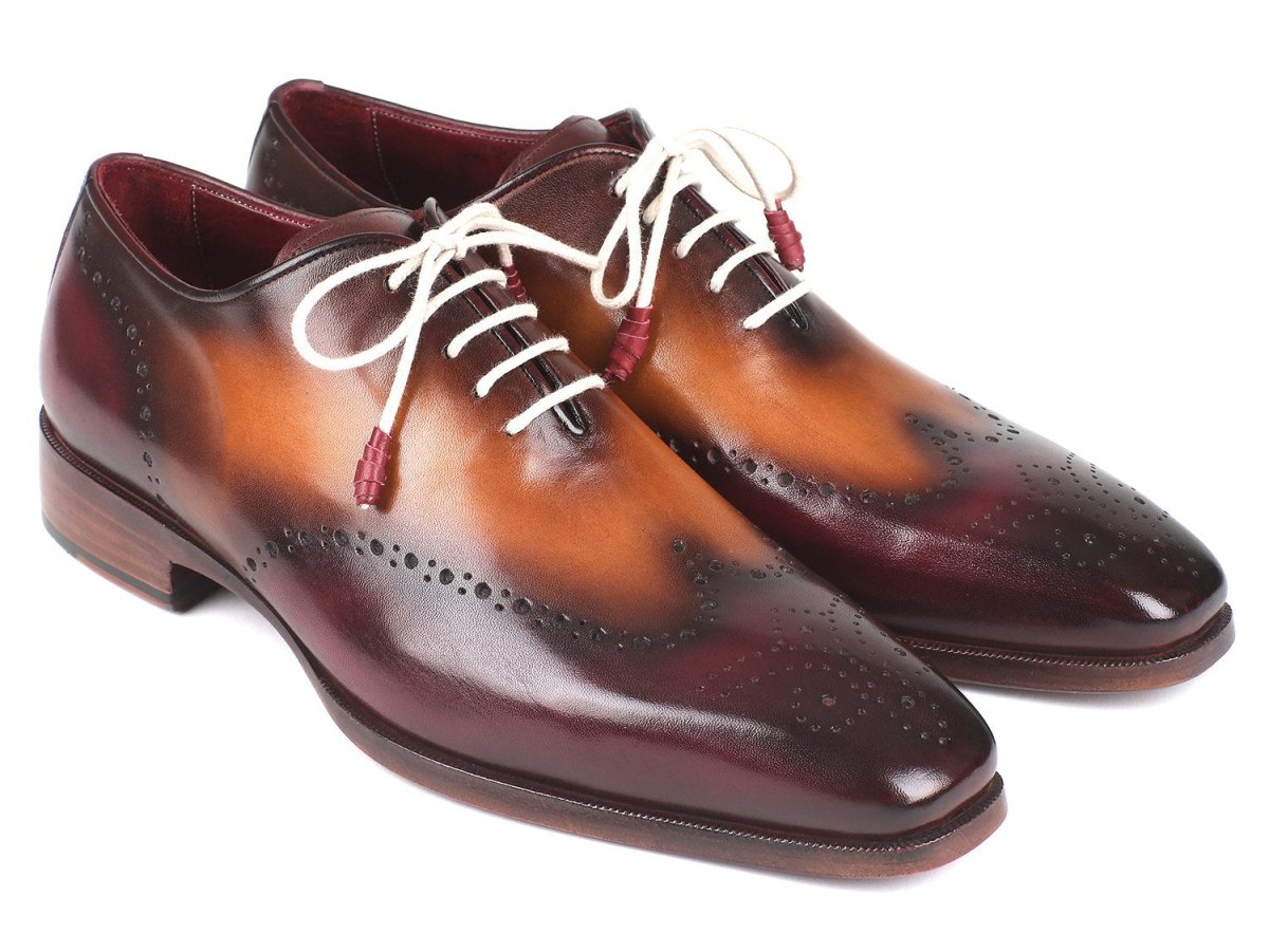 Paul Parkman Men's WIngtip Oxfords in Bordeaux And Camel Shoes by Paul Parkman – Don't Panic Shoes
