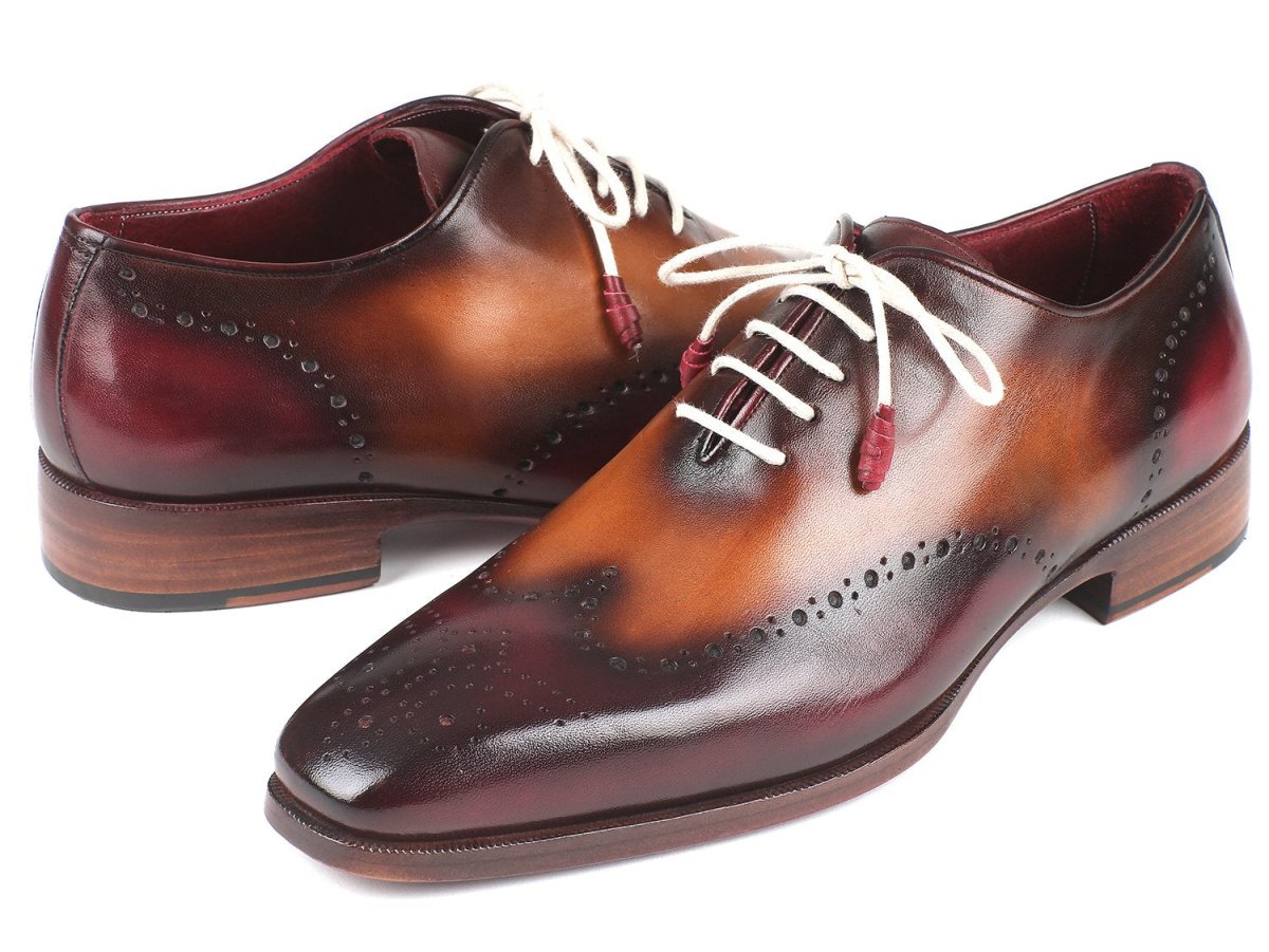 Paul Parkman Men's WIngtip Oxfords in Bordeaux And Camel Shoes by Paul Parkman – Don't Panic Shoes