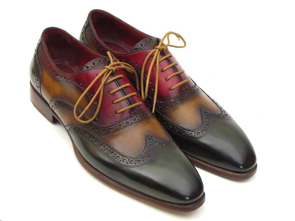 Paul Parkman Men's WIngtip Oxfords in Green, Camel And Bordeaux Shoes by Paul Parkman – Don't Panic Shoes