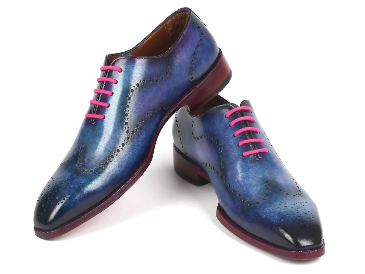 Paul Parkman Men's WIngtip Oxfords in Parliament Blue Shoes by Paul Parkman – Don't Panic Shoes