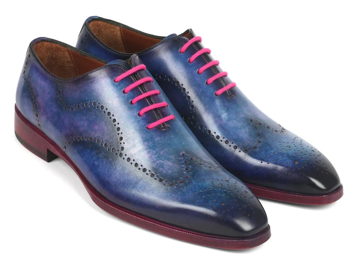 Paul Parkman Men's WIngtip Oxfords in Parliament Blue Shoes by Paul Parkman – Don't Panic Shoes