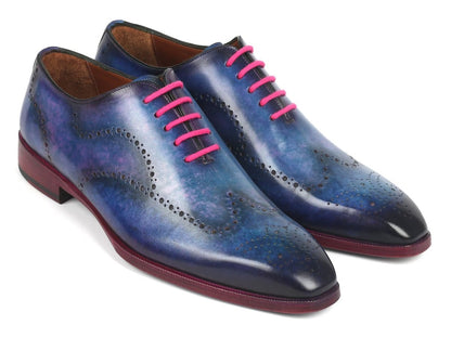 Paul Parkman Men's Wingtip Oxfords Parliament Blue (Id741 - Par) by Paul Parkman – Don't Panic Shoes