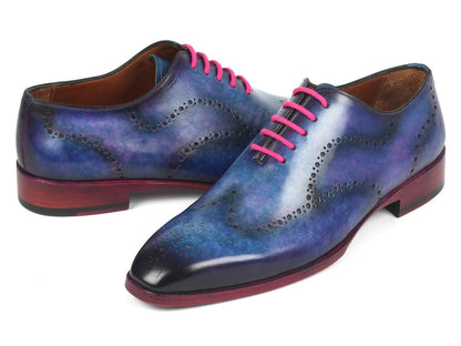Paul Parkman Men's Wingtip Oxfords Parliament Blue (Id741 - Par) by Paul Parkman – Don't Panic Shoes