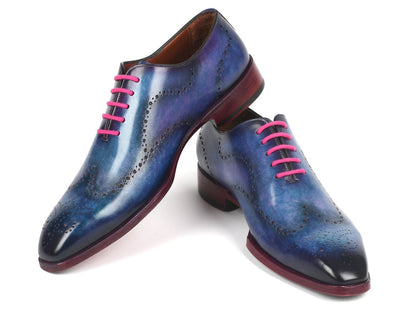 Paul Parkman Men's Wingtip Oxfords Parliament Blue (Id741 - Par) by Paul Parkman – Don't Panic Shoes