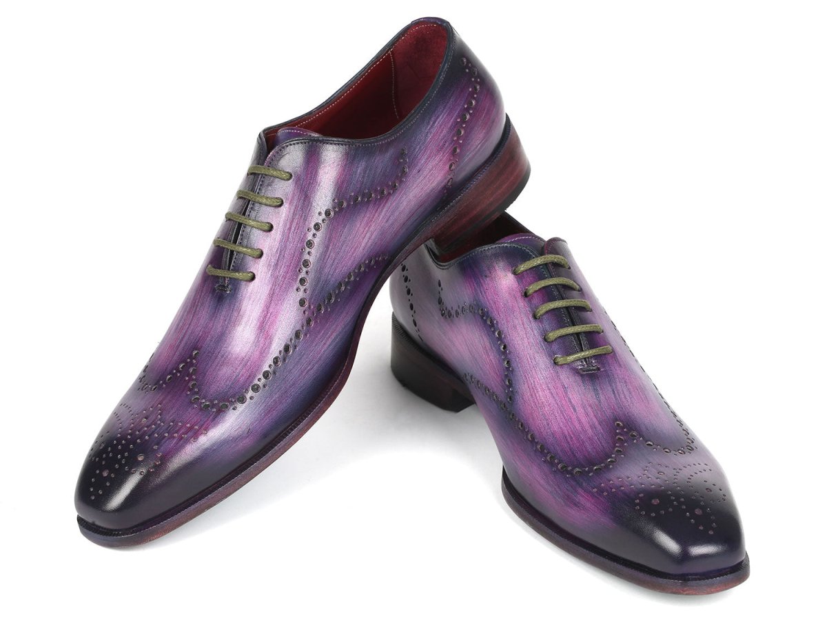 Paul Parkman Men's Wingtip Oxfords Purple (Id741 - R) Shoes by Paul Parkman – Don't Panic Shoes