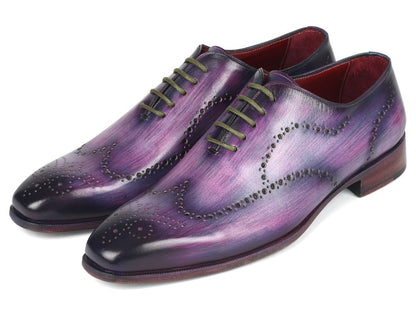 Paul Parkman Men's Wingtip Oxfords Purple Shoes by Paul Parkman – Don't Panic Shoes