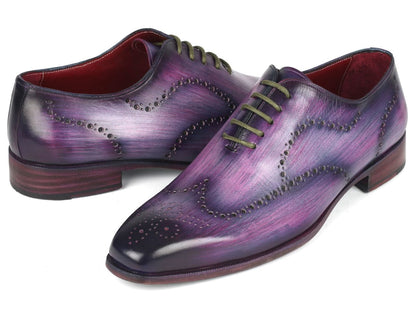 Paul Parkman Men's Wingtip Oxfords Purple Shoes by Paul Parkman – Don't Panic Shoes