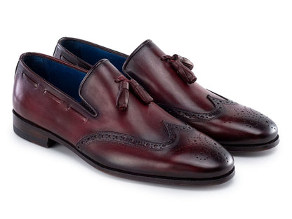 Paul Parkman Men's Wingtip Tassel Loafers Bordeaux (IdWl34 - Brd) by Paul Parkman – Don't Panic Shoes