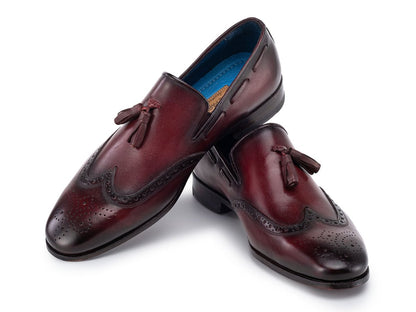 Paul Parkman Men's Wingtip Tassel Loafers Bordeaux (IdWl34 - Brd) by Paul Parkman – Don't Panic Shoes