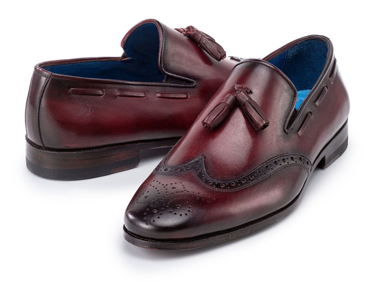 Paul Parkman Men's Wingtip Tassel Loafers Bordeaux (IdWl34 - Brd) by Paul Parkman – Don't Panic Shoes