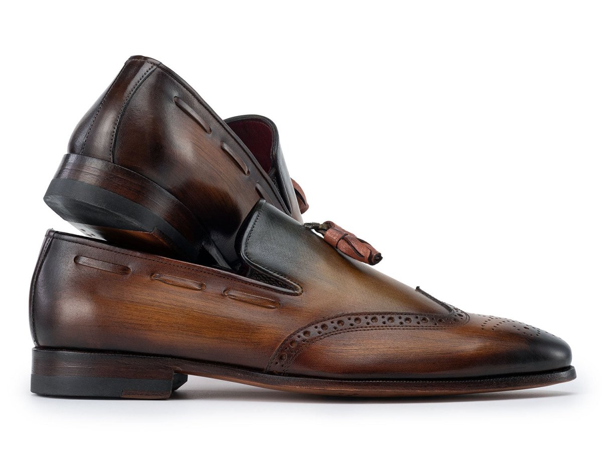 Paul Parkman Men's Wingtip Tassel Loafers Green (IdWl34 - Grn) by Paul Parkman – Don't Panic Shoes