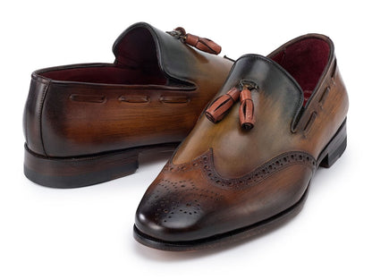 Paul Parkman Men's Wingtip Tassel Loafers Green (IdWl34 - Grn) by Paul Parkman – Don't Panic Shoes